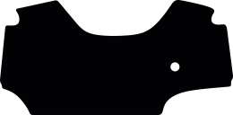 Produktbild: Fußmatte Gummi schwarz, für Deutz-Fahr Traktor 6 C TTV ohne Motorbremse, ab Bj. 03.22