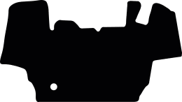 Produktbild: Fußmatte Velours schwarz, für Fendt Traktor Vario 300, Vario 500, Vario 700 GEN7, mit Motorbremse, ab Bj. 21