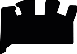 Produktbild: Fußmatte Gummi schwarz, für Kubota Minibagger U 50-5