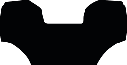 Produktbild: Fußmatte Velours schwarz, für Lindner Traktor Lintrac 75 LS, 95 LS, 115 LS; ab Bj. 21