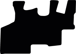 Produktbild: Fußmatte Velours schwarz, für Liebherr Radlader L 580, ab Bj. 01.21