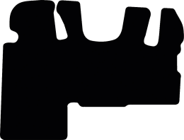 Produktbild: Fußmatte Velours schwarz, für Liebherr Radlader L 507, L 509, L 514; ab Bj. 20
