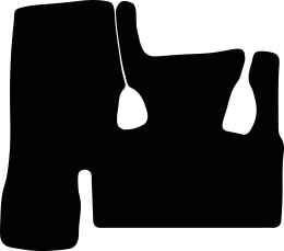 Produktbild: Fußmatte Velours schwarz, für Ford New Holland Radlader W 70 C, ab Bj. 20