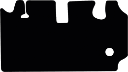 Produktbild: Fußmatte Velours schwarz, für Takeuchi Minibagger TB 250-2, ab Bj. 19