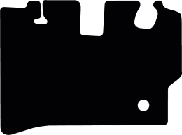 Produktbild: Fußmatte Gummi schwarz, für Takeuchi Kettenbagger TB 2150 R, ab Bj. 20
