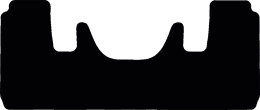 Produktbild: Fußmatte Velours schwarz, für Kramer Teleskoplader KL 19.5 L mit kleiner Kabine