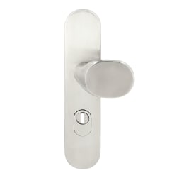 Produktbild: casafino Sicherheitsbeschlag E251 SB Außen Langschild, Innen Rosette, Drücker/Knauf, mit Zylinderabdeckung