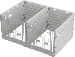 Produktbild: KERBL Kälberbox modular Doppelbucht freistehend, Liegefläche pro Bucht 160 x 115 cm, 14628