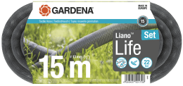 Produktbild: GARDENA Textilschlauch Set Liano™ Life 13 mm (1/2) 15 m, schwarz
