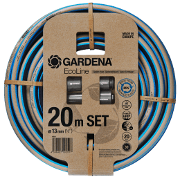 Produktbild: GARDENA Schlauch Set EcoLine 13 mm (1/2) 20 m, blau, grau