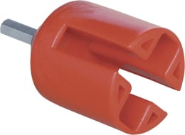 Produktbild: Ako Ringisolator mit Holzgewinde und Einschraubhilfe für Draht, Litze, Seil und Band bis 10 mm