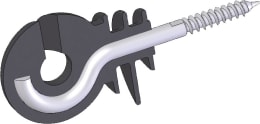 Produktbild: Ako Ringisolator mit Holzgewinde und Einschraubhilfe für Draht, Litze, Seil und Band bis 10 mm