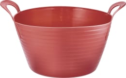 Produktbild: KERBL Aufbewahrungs- und Transportbehälter FlexBag 12 l, rot, Kunststoff, mit zwei Griffen, 323532