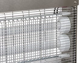 Produktbild: KERBL Fliegenvernichter Eco Kill Inox IPX4 2 x 15 W, blau, max. 150 m², Edelstahlgehäuse, spritzwassergeschützt