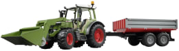 Produktbild: Bruder® Modell Fendt Traktor 211 Vario mit Frontlader und Bordwandanhänger 1:16