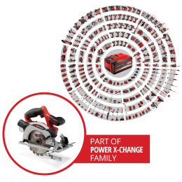 Produktbild: EINHELL Power X-Change Akku-Handkreissäge TE-CS 18/165-1 Li - Solo
