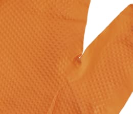 Produktbild: Keron Einmalhandschuhe Nitrile X-Grip in orange mit strukturierter Grip-Oberfläche