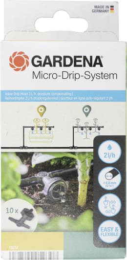 Produktbild: GARDENA Micro-Drip-System Reihentropfer druckausgleichend Höhe 19 mm