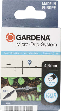 Produktbild: GARDENA Micro-Drip-System Verbinder Länge:45 mm 4,6 mm (3/16) Bewässerung 13213-20