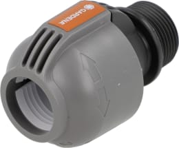 Produktbild: GARDENA Sprinklersystem Verbinder Quick&Easy 25 mm x 1 AG Schlauchverbinder 02763-20