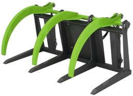 Produktbild: Heizomat® Greifzange HG 1800 4/3 3 Zinken, 4 Gegenklauen, für den Transport von Stamm- und Wipfelholz