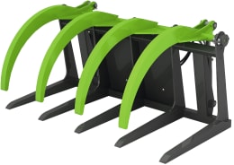 Produktbild: Heizomat® Greifzange HG 1800 5/4 4 Zinken, 5 Gegenklauen, für den Transport von Stamm- und Wipfelholz
