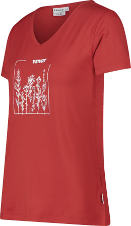 Produktbild: Fendt T-Shirt Damen rot, weiß
