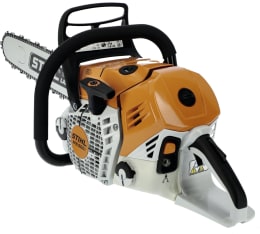 Produktbild: STIHL Benzin-Kettensäge MS 500i mit 50 cm Schienenlänge, orange-weißes Gehäuse, schwarze Griffe