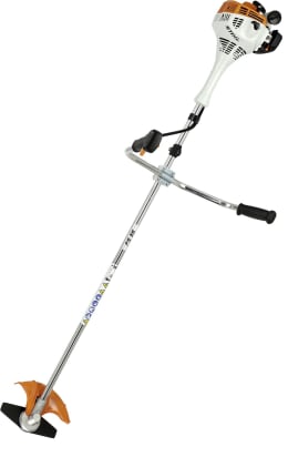 Produktbild: STIHL Benzin-Motorsense FS 55 mit Fadenkopf und Grasschneideblatt, 0,75 kW