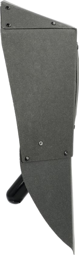 Produktbild: Freisicht-Schutzschild aus Diamantfiber, schwarz, Filterkassette 110 x 90 mm, verstärkt mit Blechsteg