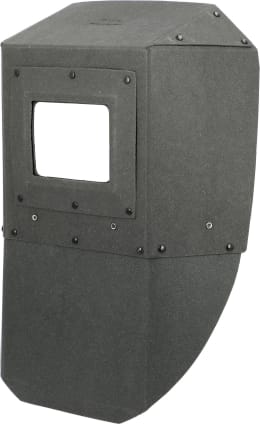Produktbild: Freisicht-Schutzschild aus Diamantfiber, schwarz, Filterkassette 110 x 90 mm, verstärkt mit Blechsteg
