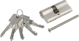 Produktbild: ABUS Profilzylinder E30NP 30/35 Doppelzylinder, Türzylinder, PZ-Schloss 6-Stift-Zylinder mit 5 Schlüsseln