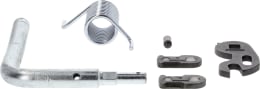 Set: Fendt Betätigungshebel für Anhängekupplung Scharmüller, Zugöse 40 mm, Traktor Fendt, Massey Ferguson
