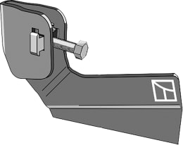 Technische Zeichnung: Industriehof® Flachhäufler rechts, 140 mm, für Schmotzer Hackmesser bis 240 mm, 1.10.1108
