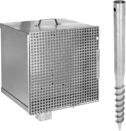Produktbild: Ako Tragebox 375 x 375 x 335 mm elektrifizierbar, absperrbar, für Weidezaungeräte bis max. B x H x T
