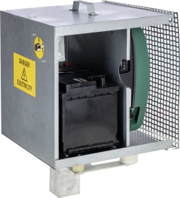 Produktbild: Ako Tragebox 375 x 375 x 335 mm elektrifizierbar, absperrbar, für Weidezaungeräte bis max. B x H x T
