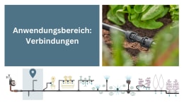 Detailbild: GARDENA Micro-Drip-System Verbindungsstücke für Bewässerungsschläuche im Gartenbeet