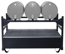 Produktbild: SAMOA® Fassregal mit Auffangwanne SAF-2 41400