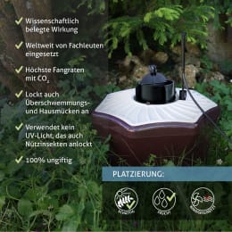 Lifestyle: Biogents Mückenfalle BG-Mosquitaire gegen Stiche von Stechmücken, Tigermücken, mit Booster/ohne Timer, 86601365