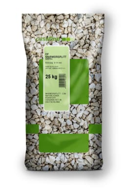 Produktbild: casafino Marmorsplitt Castell, 8 – 16 mm, 25 kg Sack