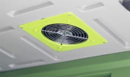 Produktbild: SmartCoop Stallentlüftung mit Ventilator und Schutzgitter, Luftleistung max. 120 m³/h