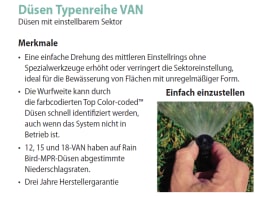 Detailbild: RAIN BIRD® Sprühdüse VAN einstellbar, für Versenkregner
