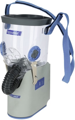 Produktbild: hippomed Ultraschall-Inhalator AirOne Flex Akku-Betrieb, mit Warmblut-Inhalationsmaske