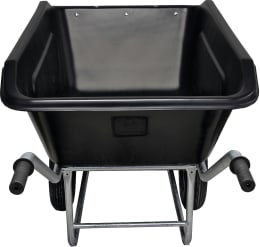 Produktbild: Growi® Schubkarre Compactkarre Mulde 350 l, PE (Polyethylen) 2-Rad