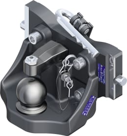 Produktbild: Rockinger Kugeleinsatz RO825X mit 80 mm Kugel, Höhenschnellverstellung und Fahrstuhllager in grau