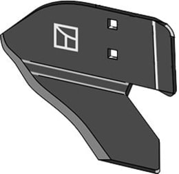 Produktbild: Industriehof® Winkelmesser links 120 mm, für Hackgerät Einböck, Stiel 35 x 11 mm, 1.10.1195