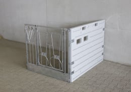 Lifestyle: KERBL Kälberbox modular Erweiterung Einzelbucht, wandständig, Liegefläche pro Bucht 160 x 115 cm, 14631