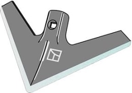 Produktbild: Industriehof® Hackschar universal, Arbeitsbreite 250 mm, Arbeitswinkel 40 °, Duraface-Beschichtung