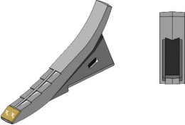 Produktbild: Industriehof® Scharspitze eXtreme® Carbide Line 450 x 70 x 20 mm, hartmetallbeschichtet