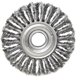 Produktbild: Weiler Stahl Drahtrundbürste 0,5 mm Draht gezopft 125 x 22,23 mm